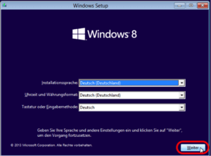 Windows 8 Installationsprozess Schritt für Schritt
