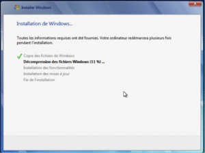 Installation Windows 7